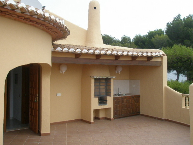 Sea view villa on flat plot for sale in Javea Granadella Costa Blanca, Spain