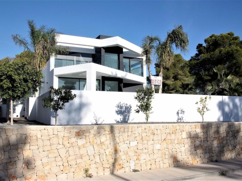 modern style villa for sale in Moraira Camarocha Costa Blanca, Spain